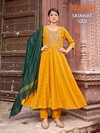 Sajawat By Mukesh Rayon Anarkali Kurti With Bottom Dupatta Wholesalers In Surat
